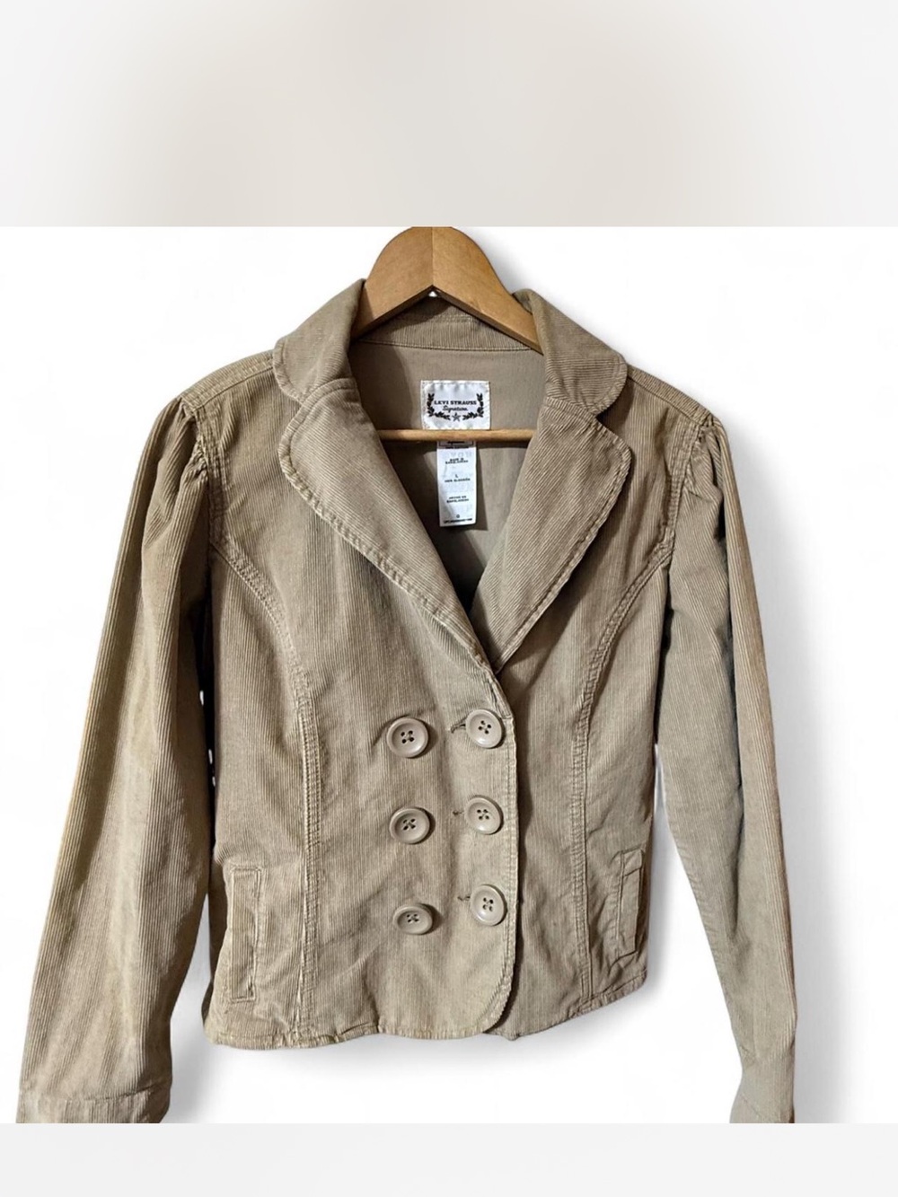 Levi's Women's Corduroy Double-Breasted Blazer Jacket Size L
